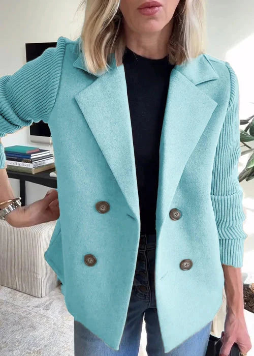 Élyne™ | Blazer à Manches Tricotées