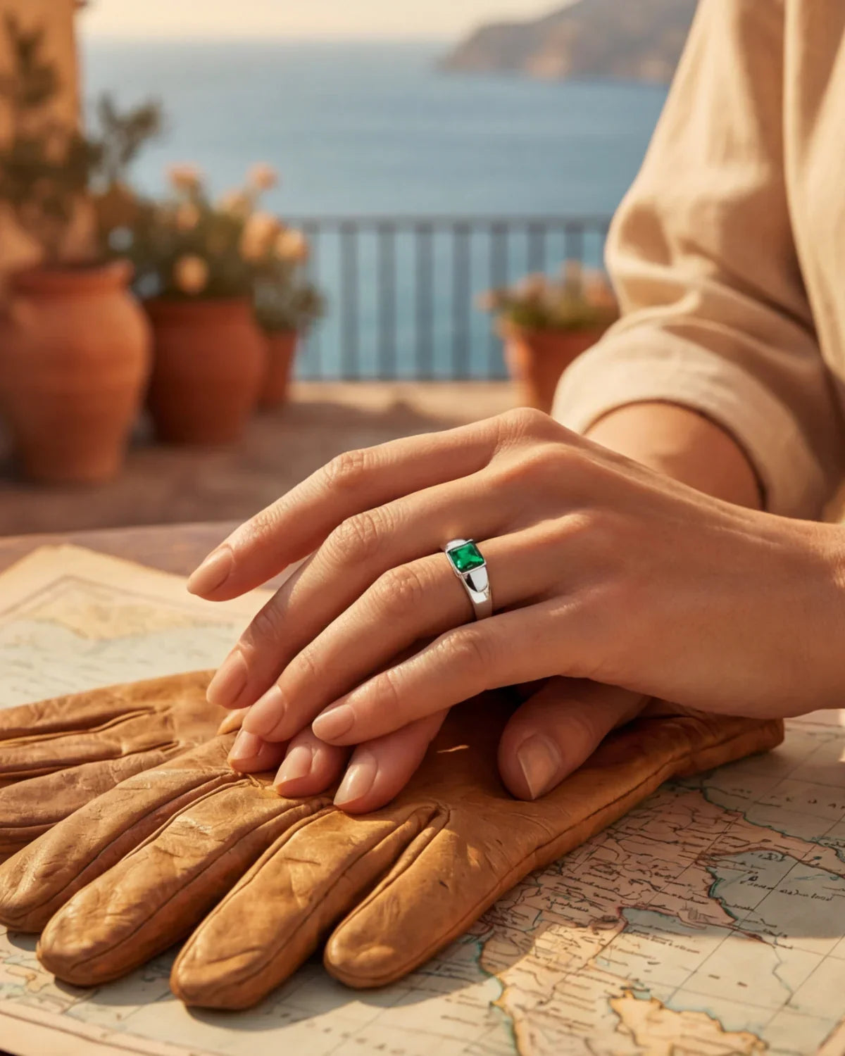 Honoriane™ | Bague avec pierre précieuse élégance intemporelle