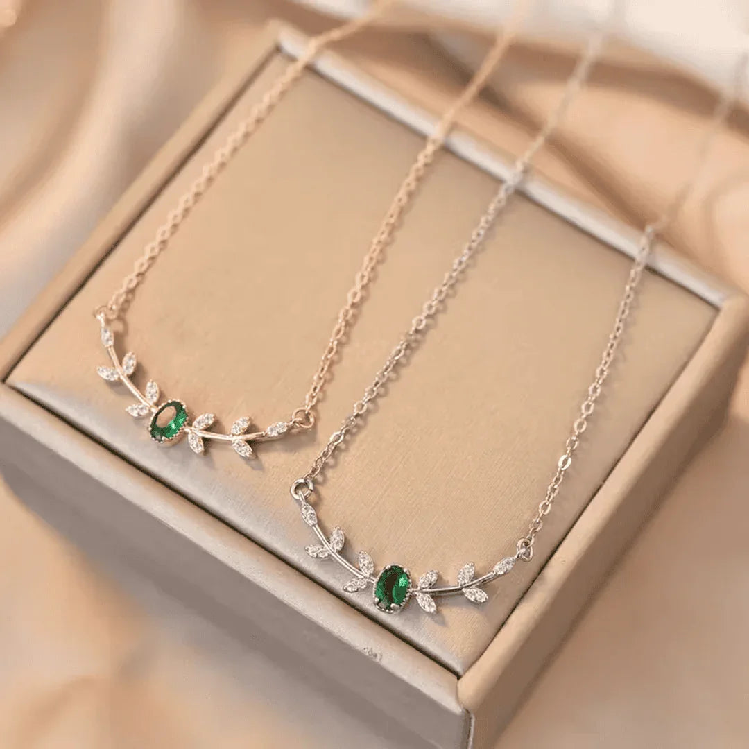 Émilia™ | Collier Émeraude Élégance et Éclat