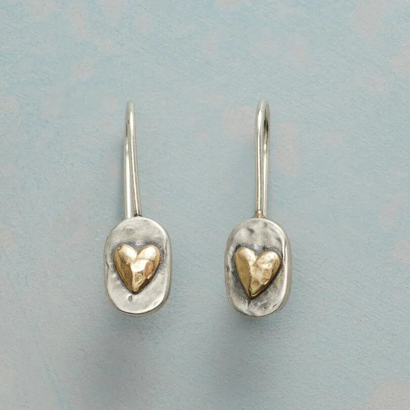 Brigittia™ | Boucles d'oreilles en argent et en or Élégance lumineuse