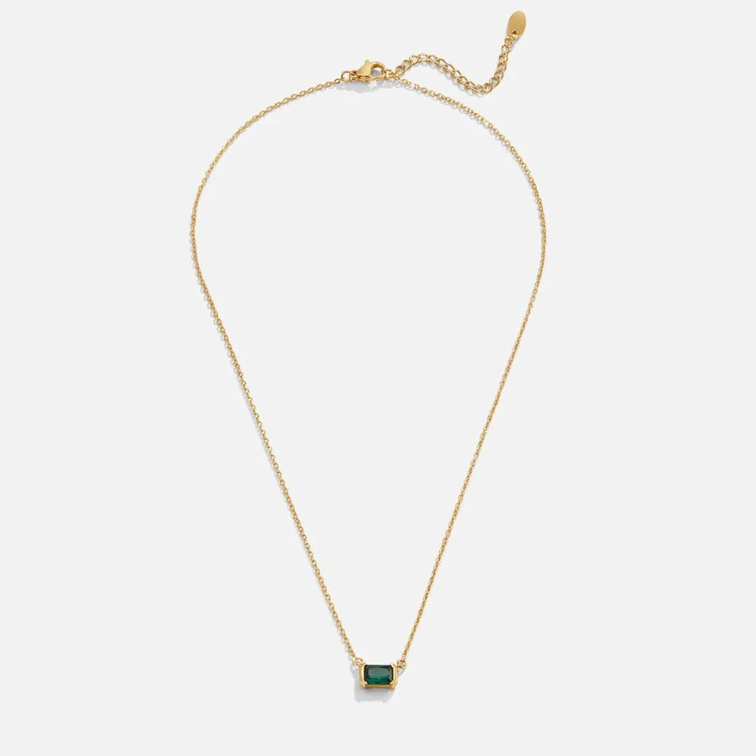 Émeraudia™ | Collier doré en Verte Élégance florale