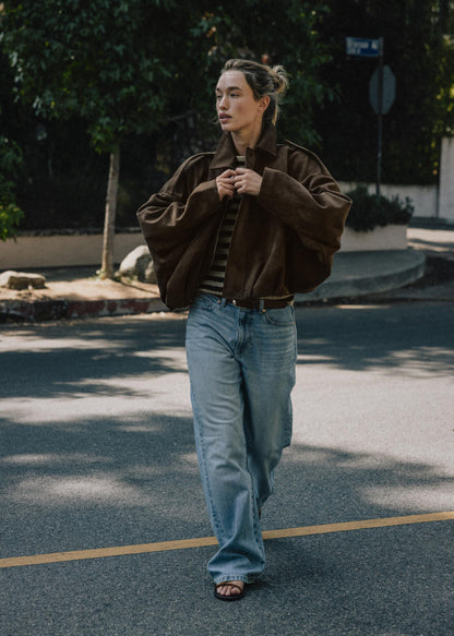 Loréane™ | Veste bomber effet daim