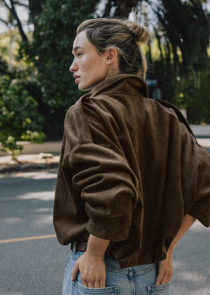 Loréane™ | Veste bomber effet daim