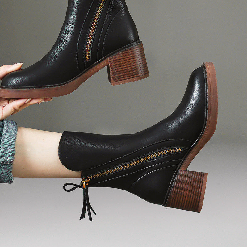 Classibella™ | Bottines Garciel en cuir