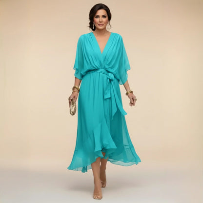 Alizéine™ | Robe fluide à col en V