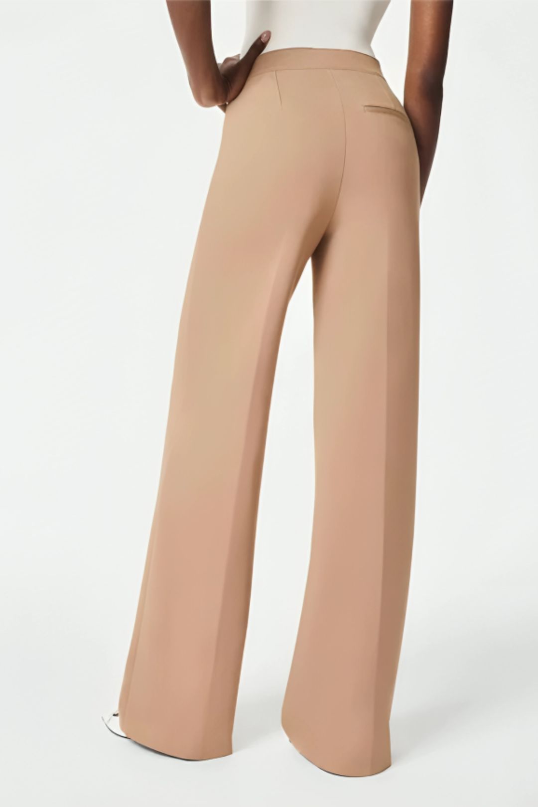 Silya™ | Pantalon Taille Haute à Boutons Dorés