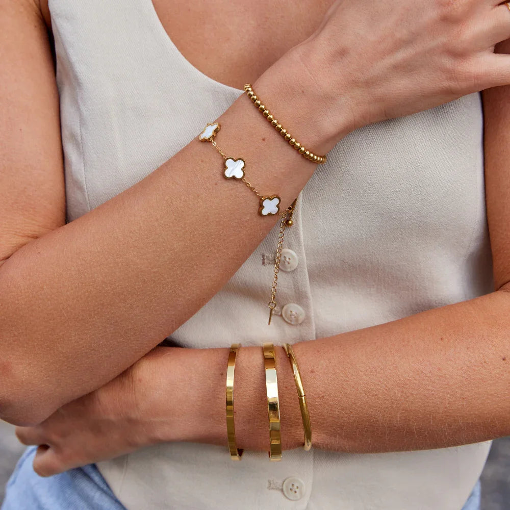 Domitillia™ | Bracelet en Or Jaune 18K Élégance intemporelle