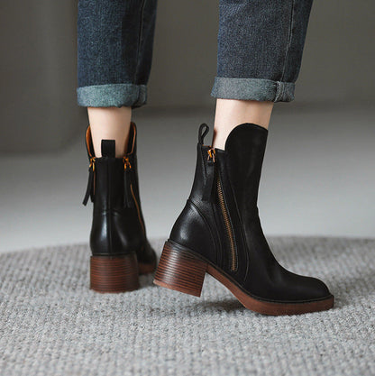 Classibella™ | Bottines Garciel en cuir