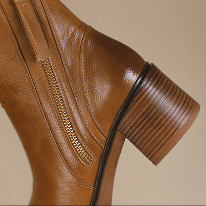 Classibella™ | Bottines Garciel en cuir