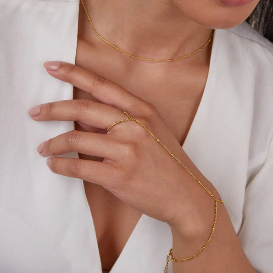 Bérénicia™ | Bracelet Chaîne de Main Chic et Raffiné