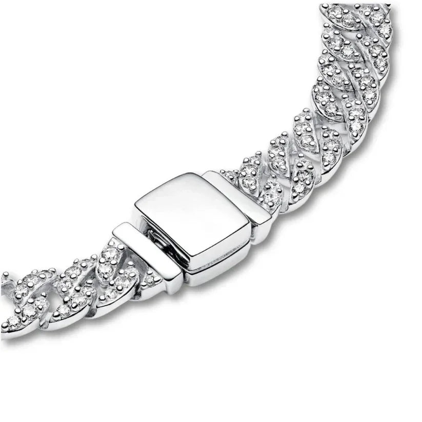 Adeline™ | Bracelet cubain en moissanite élégance éclatante