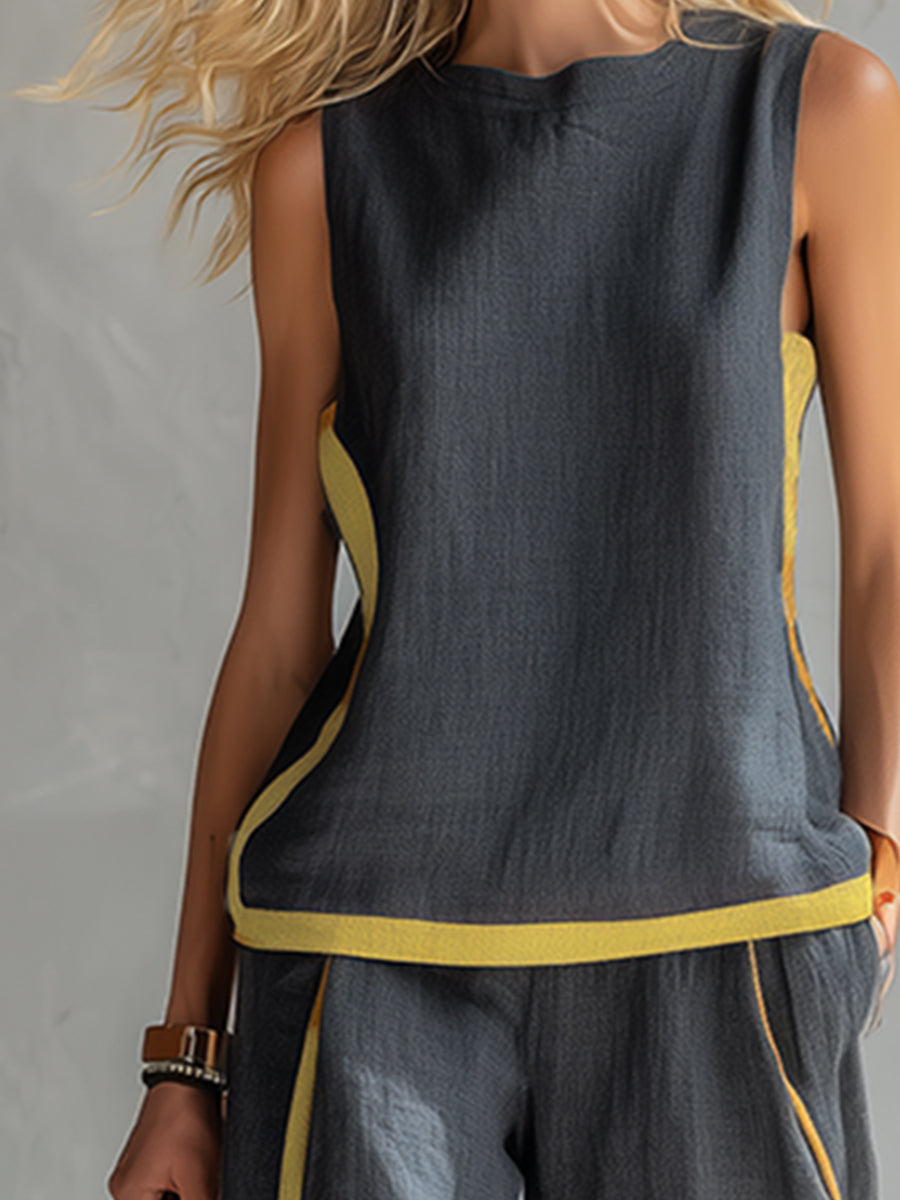 Rasiane™ | Ensemble Élégant en Coton et Lin