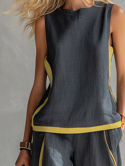 Rasiane™ | Ensemble Élégant en Coton et Lin