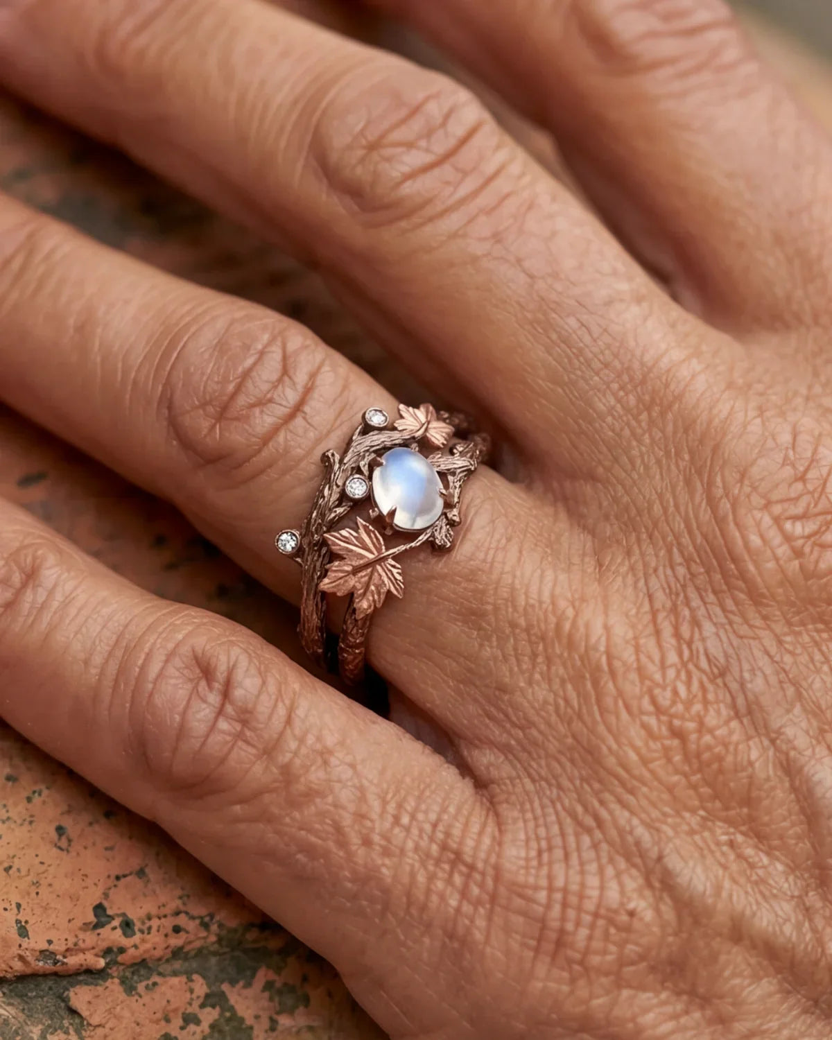 Baguia™ | Bague effet branche design organique et élégance naturelle