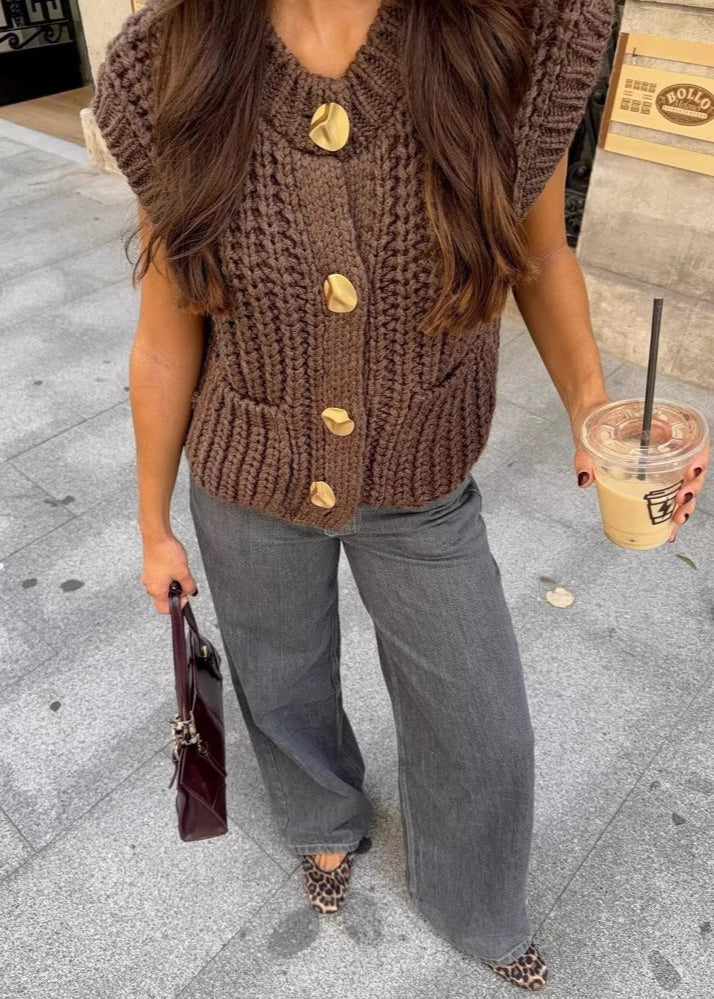 Lauriane™ | Top en Maille Épaisse
