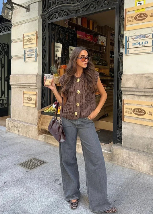 Lauriane™ | Top en Maille Épaisse