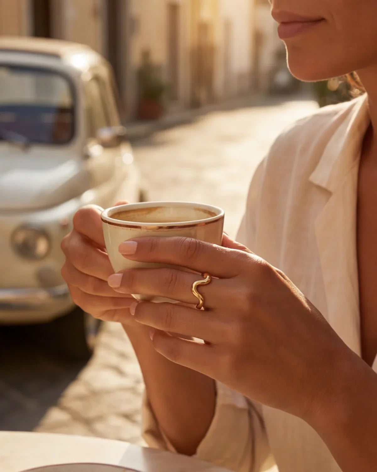 Daphna™ | Bague ondulée élégante