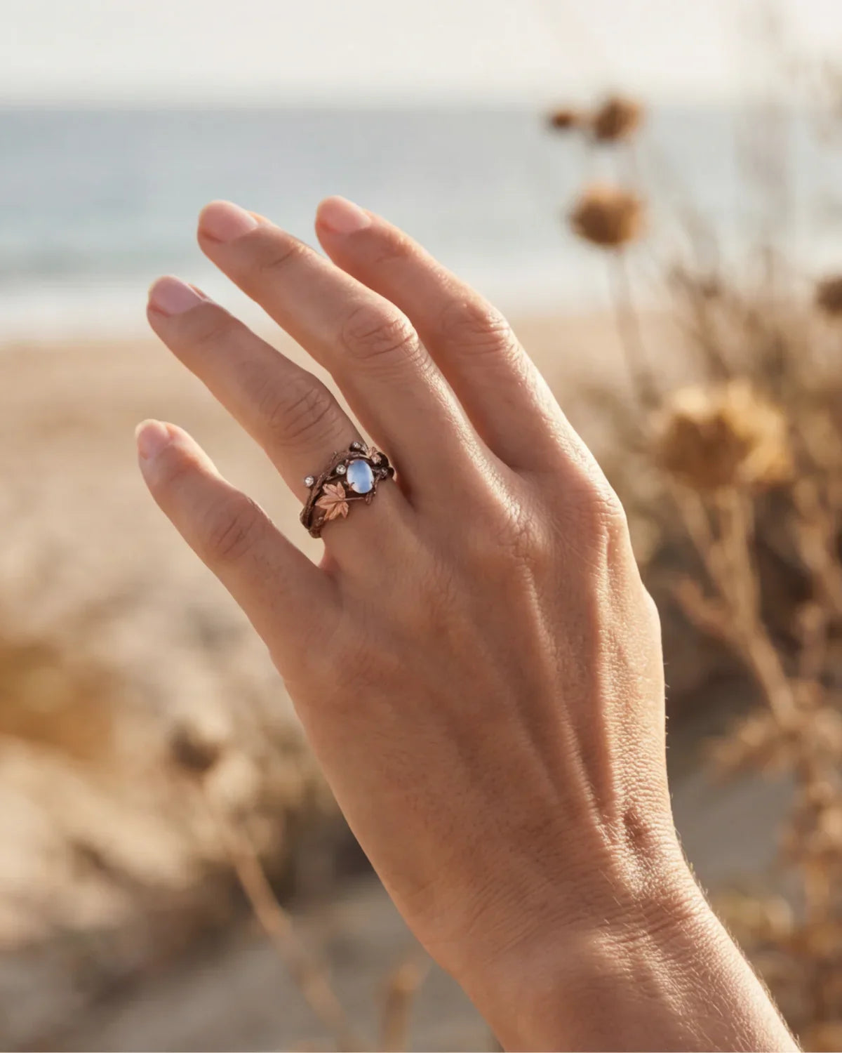 Baguia™ | Bague effet branche design organique et élégance naturelle