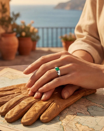 Honoriane™ | Bague avec pierre précieuse élégance intemporelle