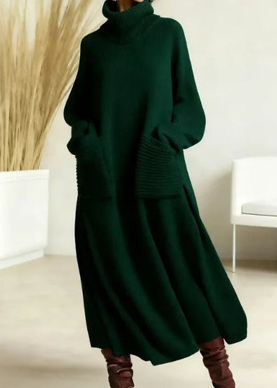 Éliane™ | Robe Maille Fluide Hiver