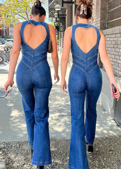 Morgane™ | Combinaison Izle denim