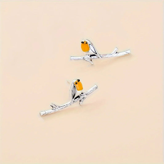 Floria™ | Boucles d'oreilles Oiseau Cartoon Motif ludique et coloré