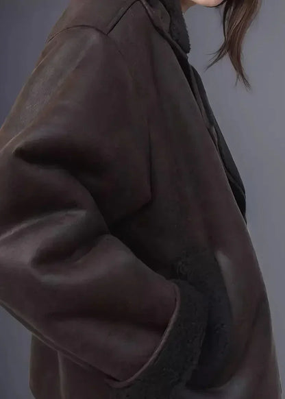 Fiorella™ | Veste longue Effet Cuir