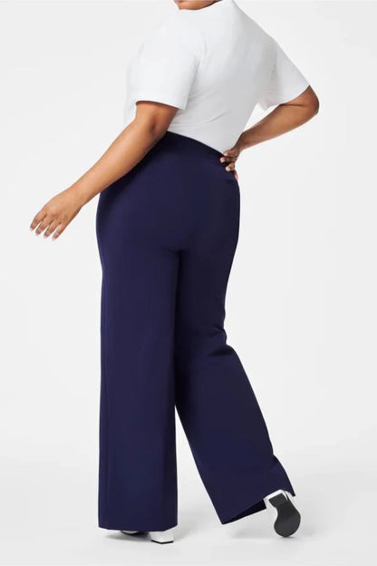 Silya™ | Pantalon Taille Haute à Boutons Dorés