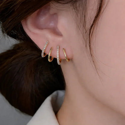 Amandine™ | Boucles d'oreilles à griffes avec zircons étincelants