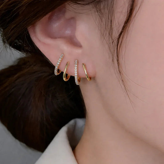 Amandine™ | Boucles d'oreilles à griffes avec zircons étincelants