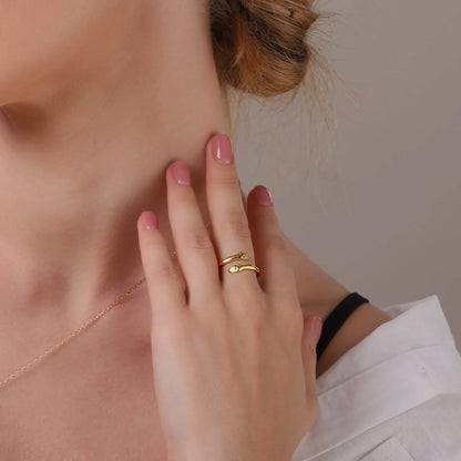 Océania™ | Bague étreinte élégante et moderne