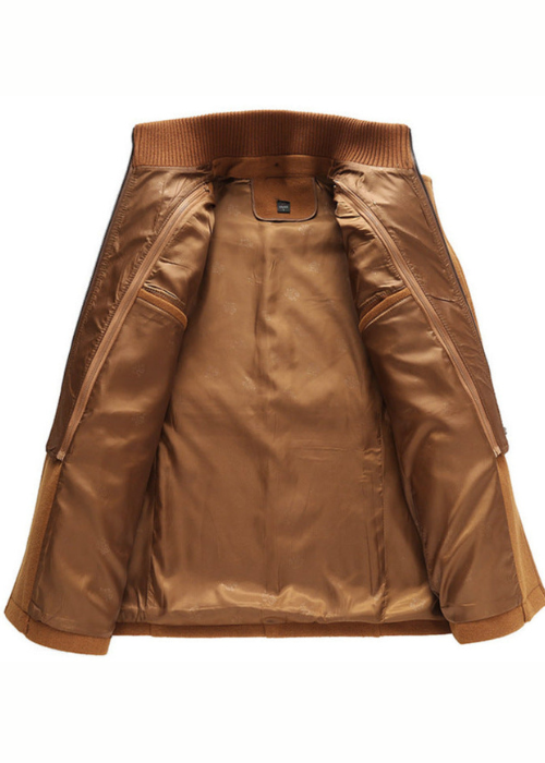 Thibault™ | Manteau en laine à double col zippé