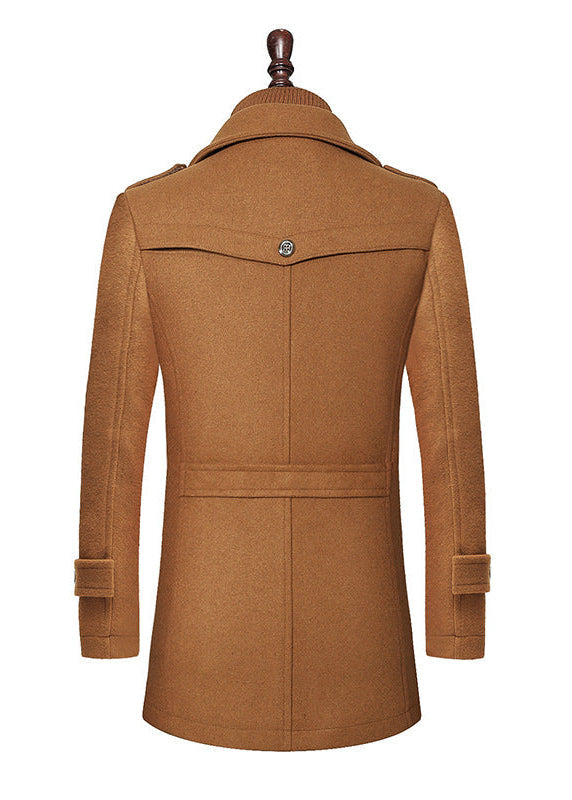 Thibault™ | Manteau en laine à double col zippé