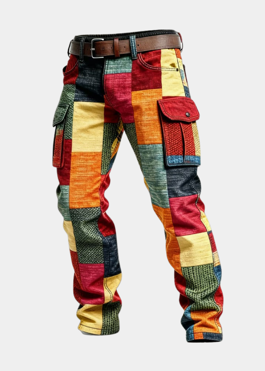 Rémi™ | Pantalon cargo patchwork