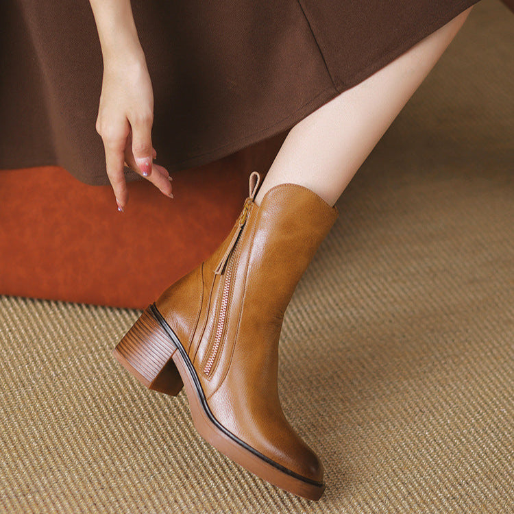 Classibella™ | Bottines Garciel en cuir