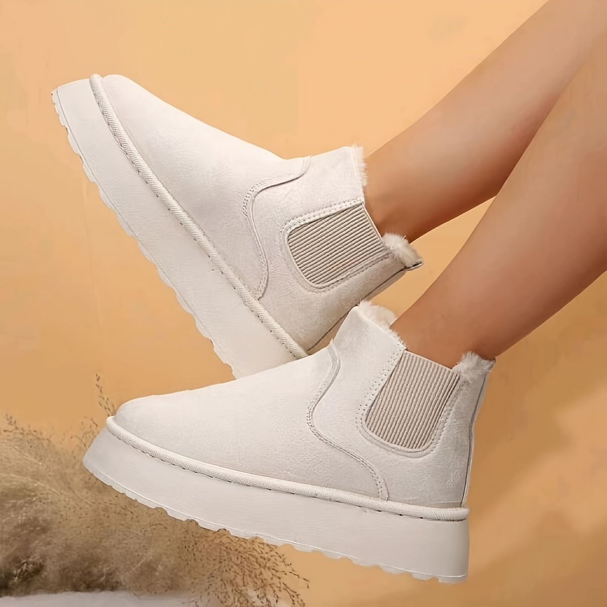 Gwendoline™ | Bottes d'Hiver Chaudes à Semelles Épaisses