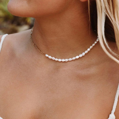 Coliane™ | Collier en Or et Perles Élégance dorée et perles nacrées