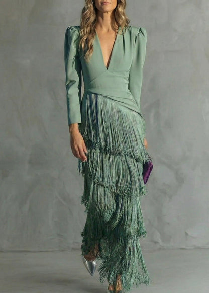Claria™ | Robe Élégante à Franges
