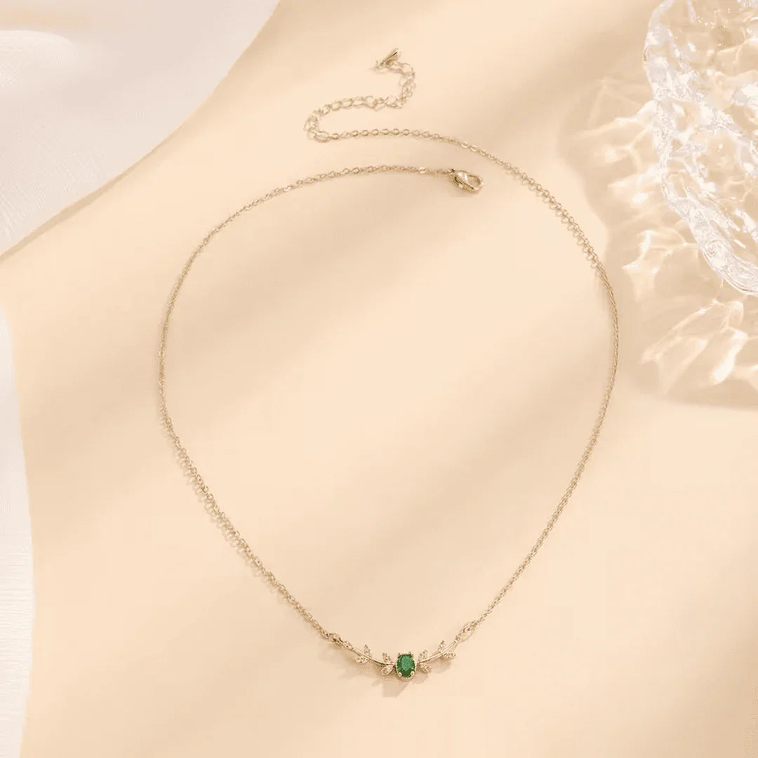 Émilia™ | Collier Émeraude Élégance et Éclat