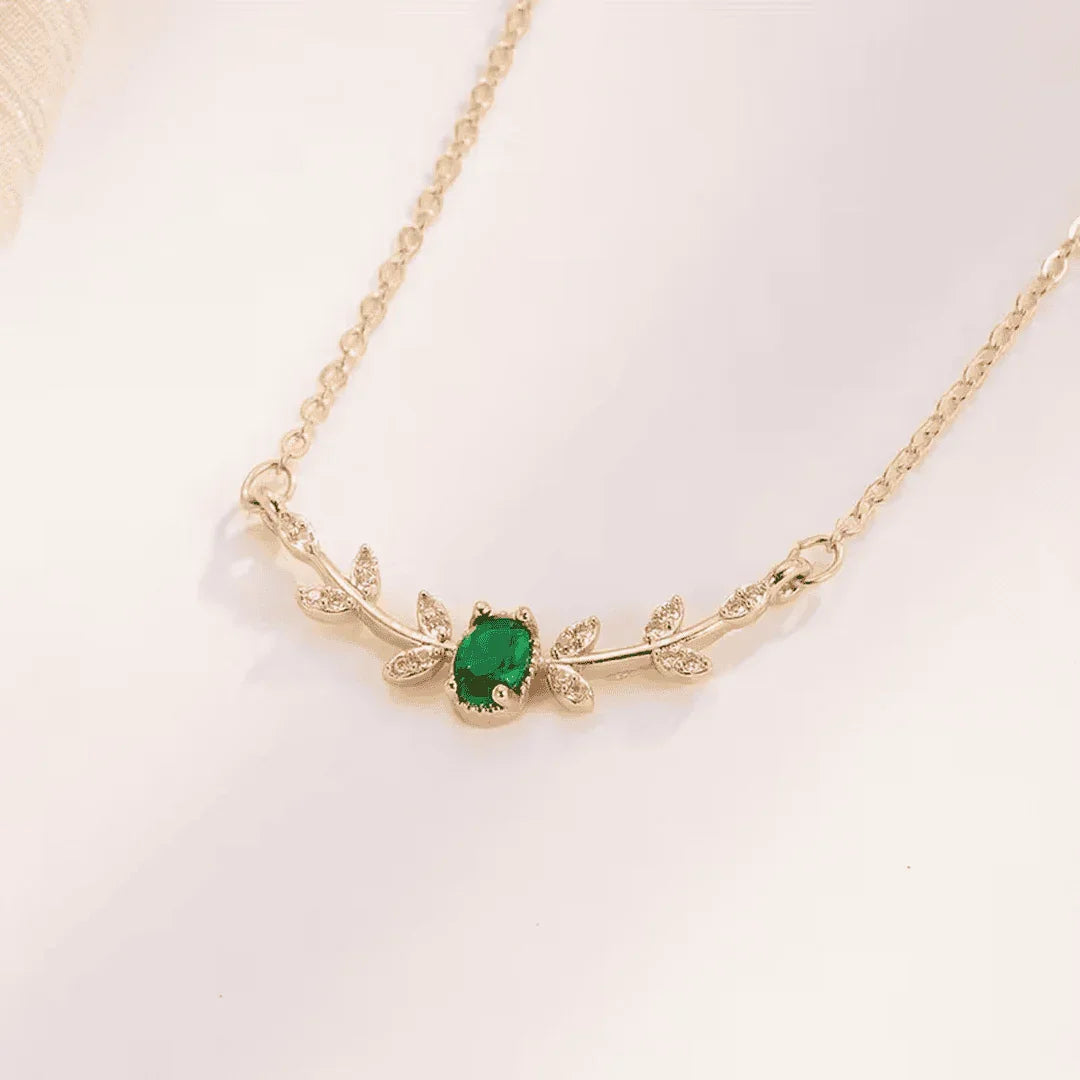 Émilia™ | Collier Émeraude Élégance et Éclat
