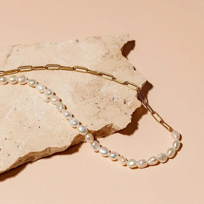 Coliane™ | Collier en Or et Perles Élégance dorée et perles nacrées