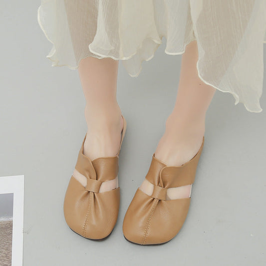 Élisa™ | Sandales Mules plates nouées élégantes